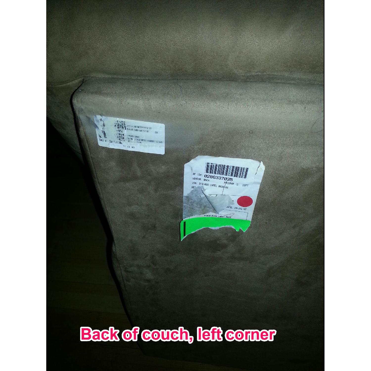 Camel Microfiber 3 Seater Sofa - image-6