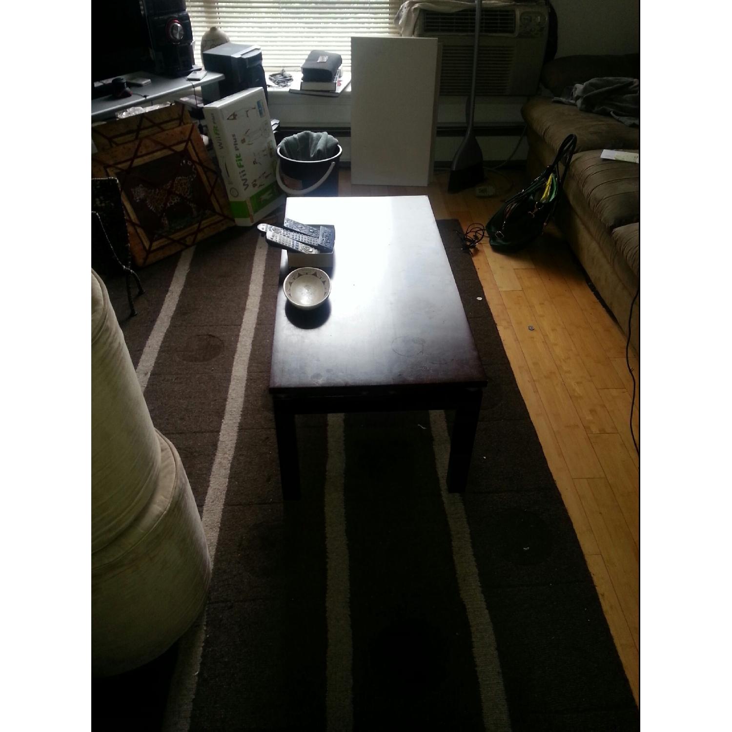 Ikea Black-Brown Sleek Bookshelf / Storage System - image-4