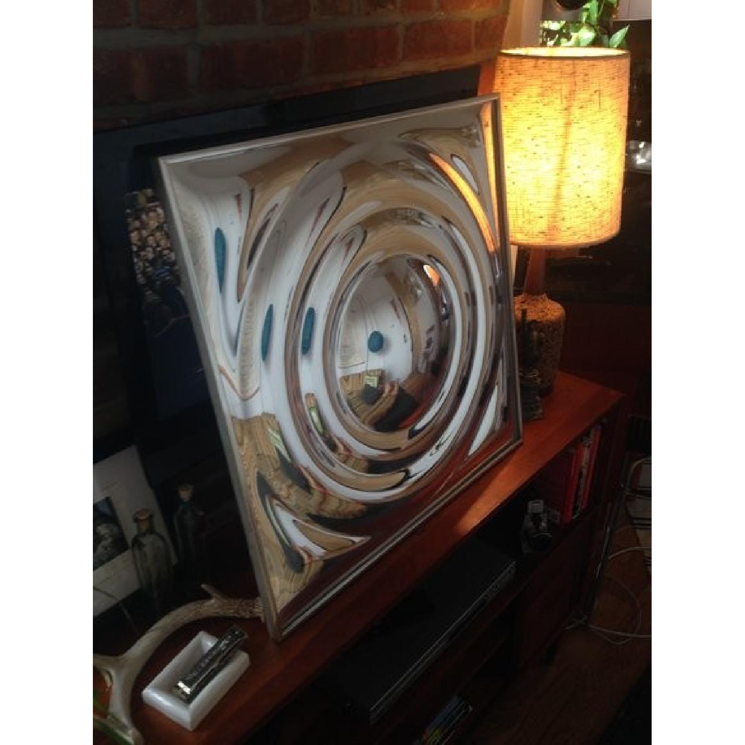 Vintage 1960's Saturn Ring Mirror/Op Art - image-1