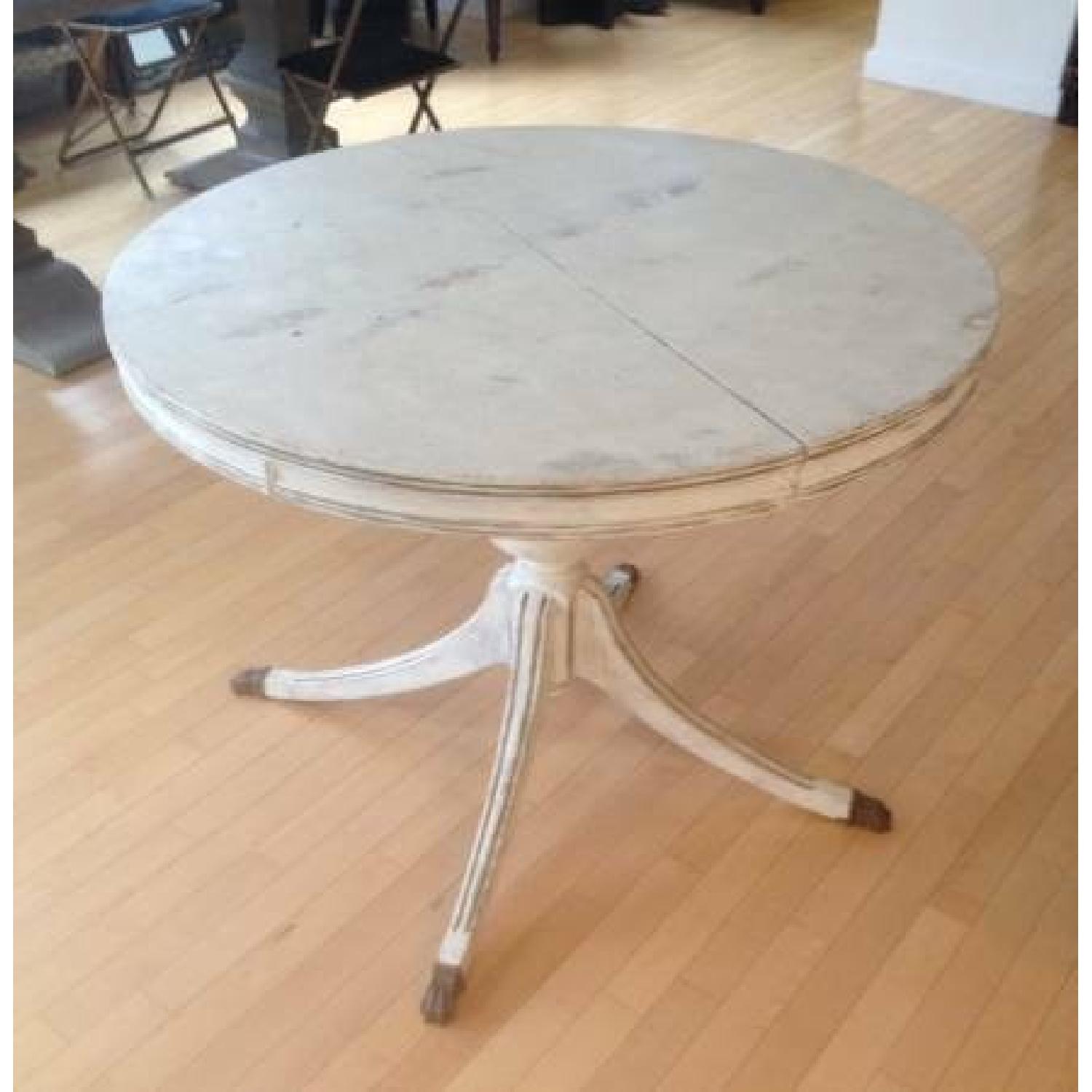 Antique Round Dining Room Table - image-1