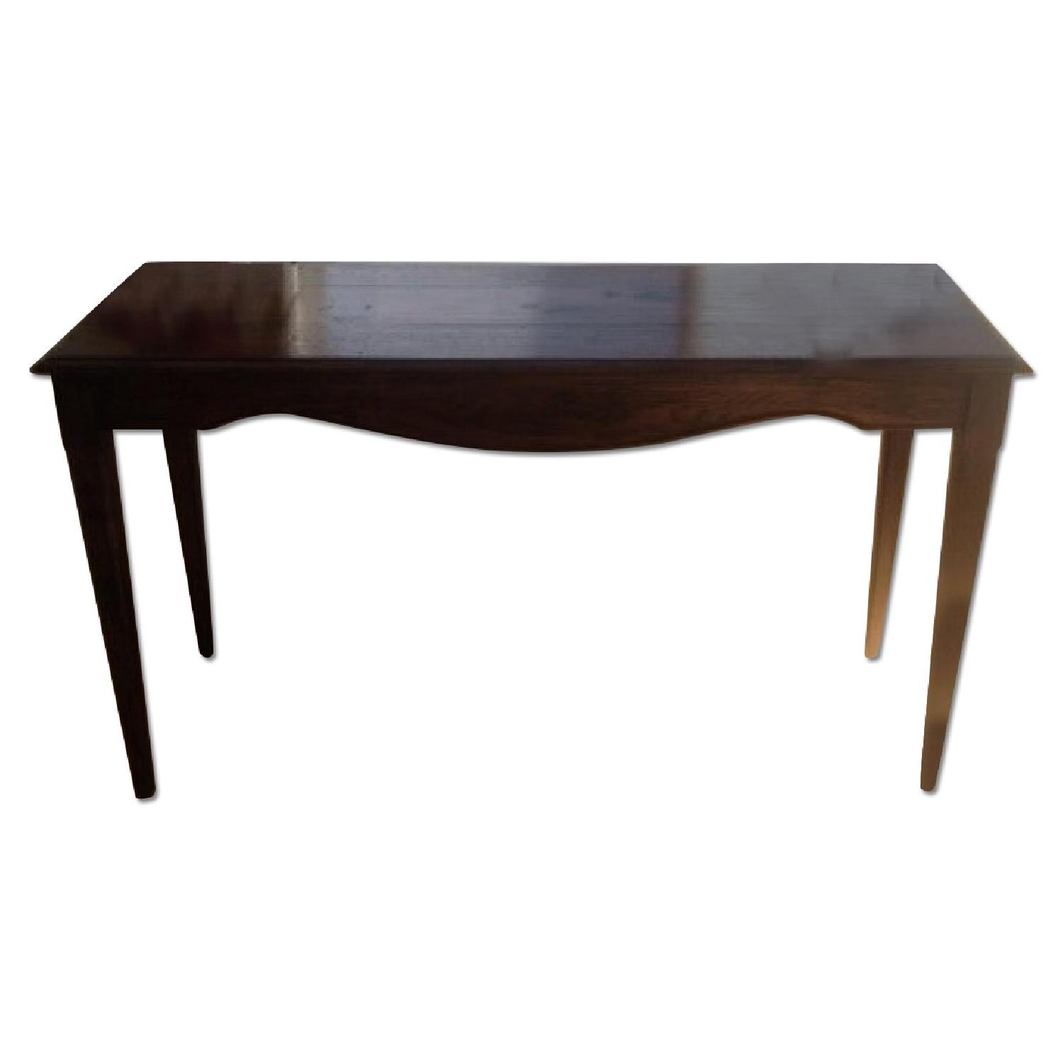 Dark Wood Sofa Table - AptDeco