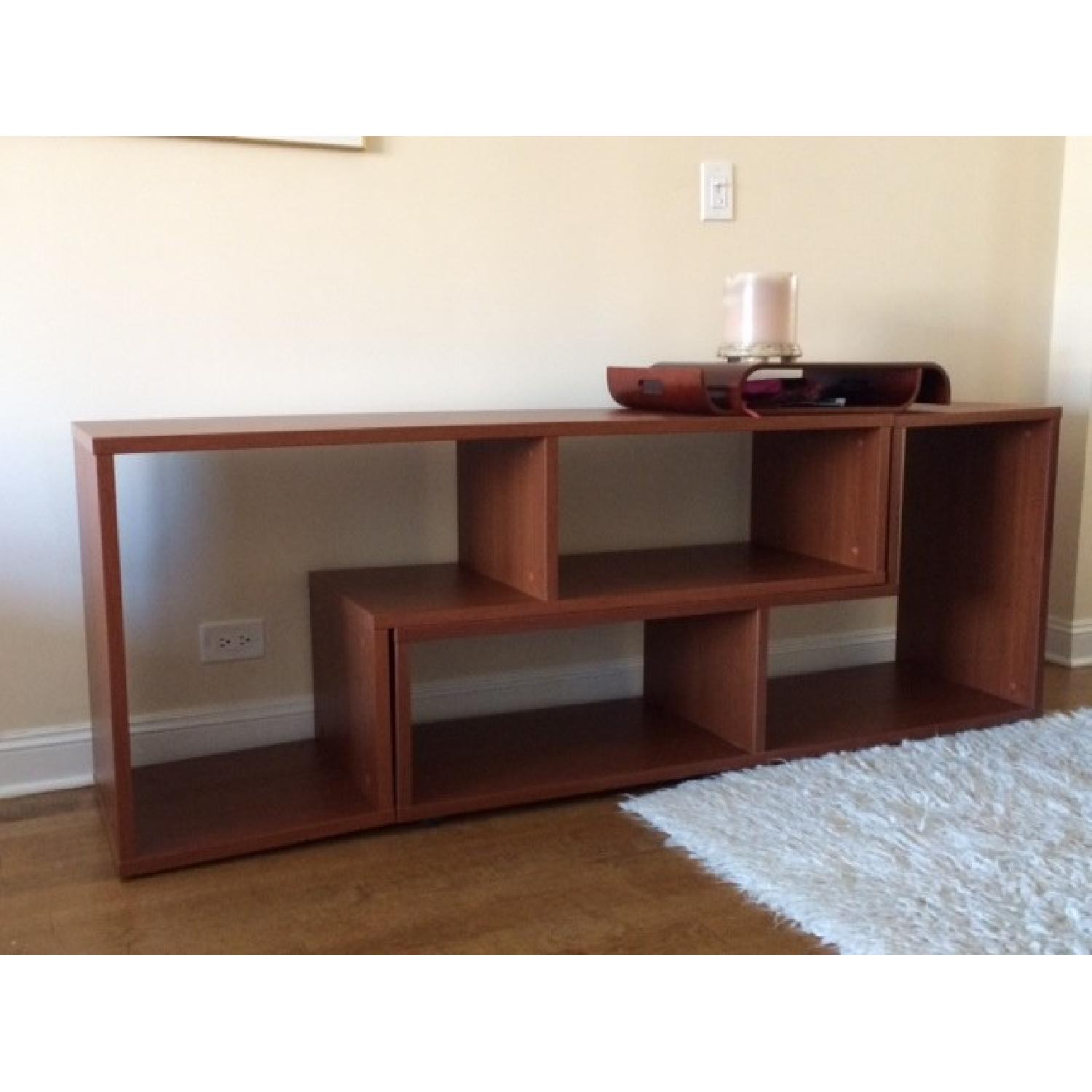 Jesper Cherry Modular Puzzle Style Bookcase/Room Divider/Toy Storage - image-5