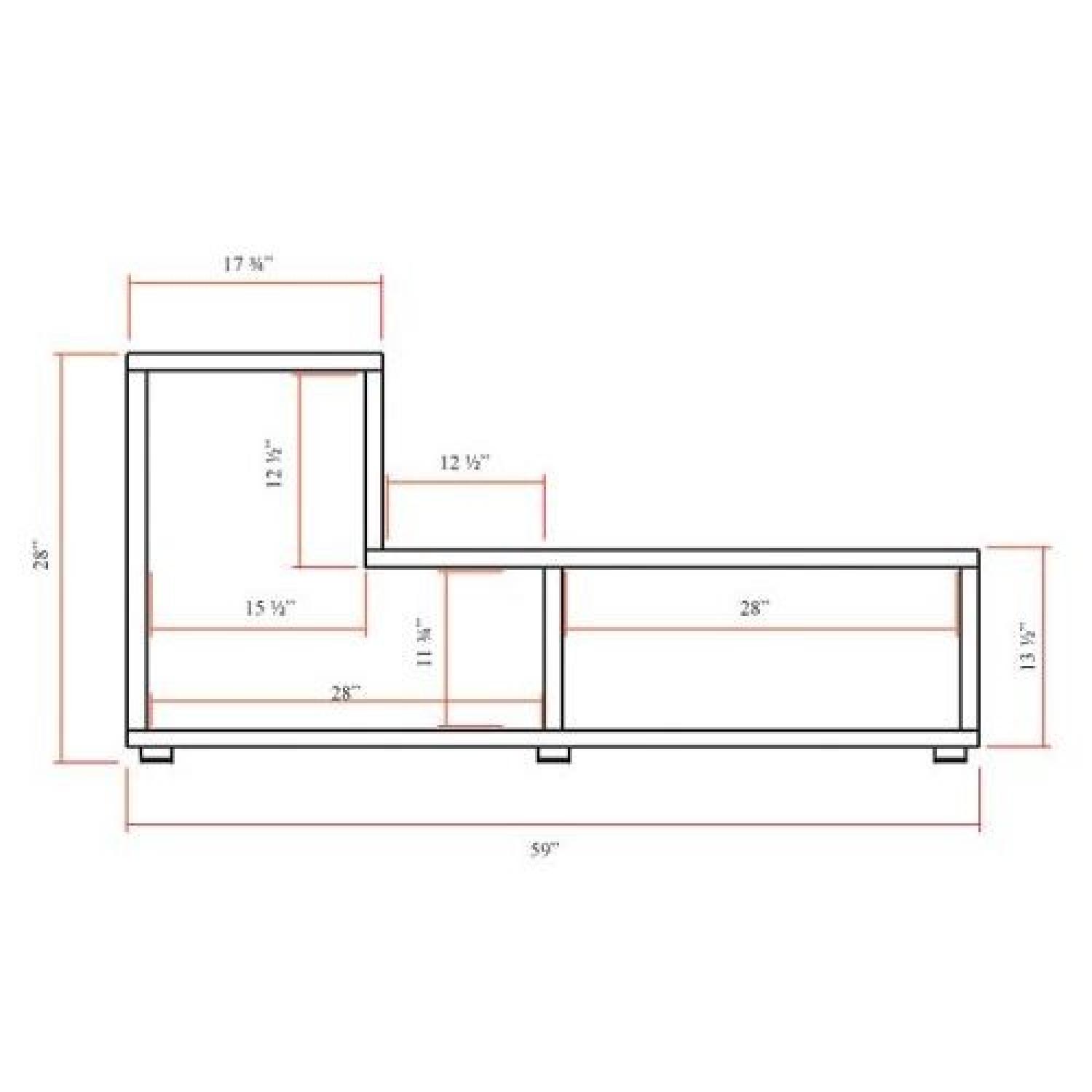 Jesper Cherry Modular Puzzle Style Bookcase/Room Divider/Toy Storage - image-6