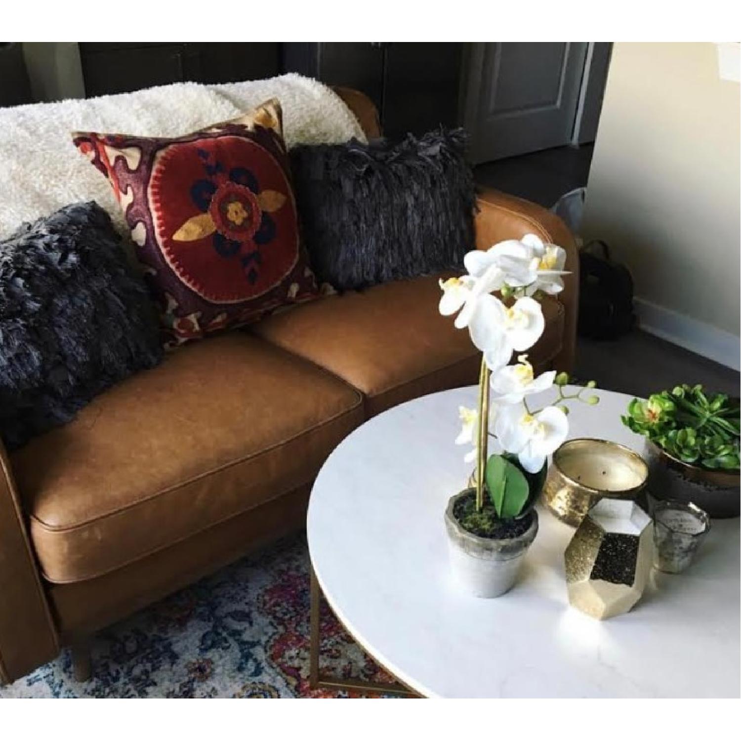 Homesense Leather Loveseat - image-6