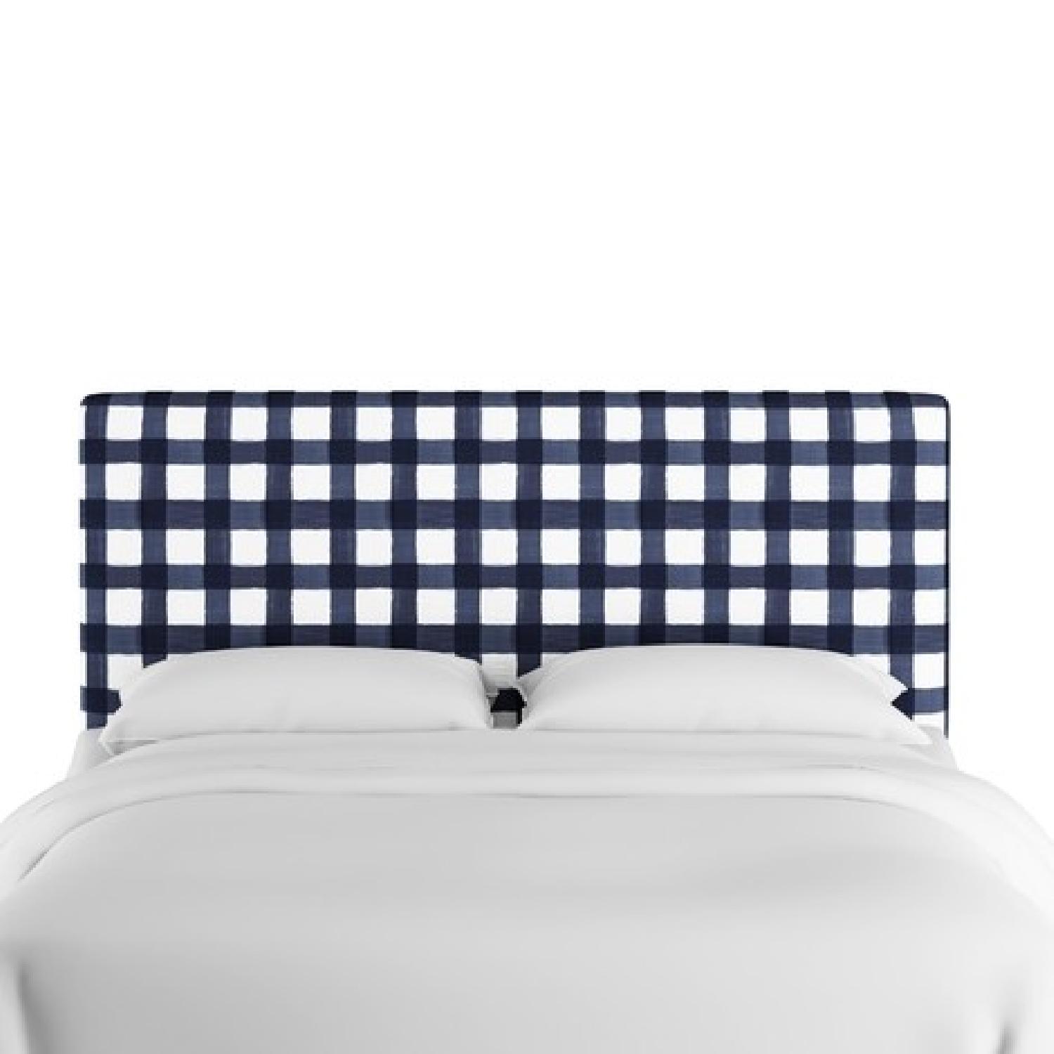 Federe Decorative 60x60 Cm Per Cuscini – Stile Farmhouse Quadri Di Buffalo Blu Navy E Bianco, 2 Pezzi
