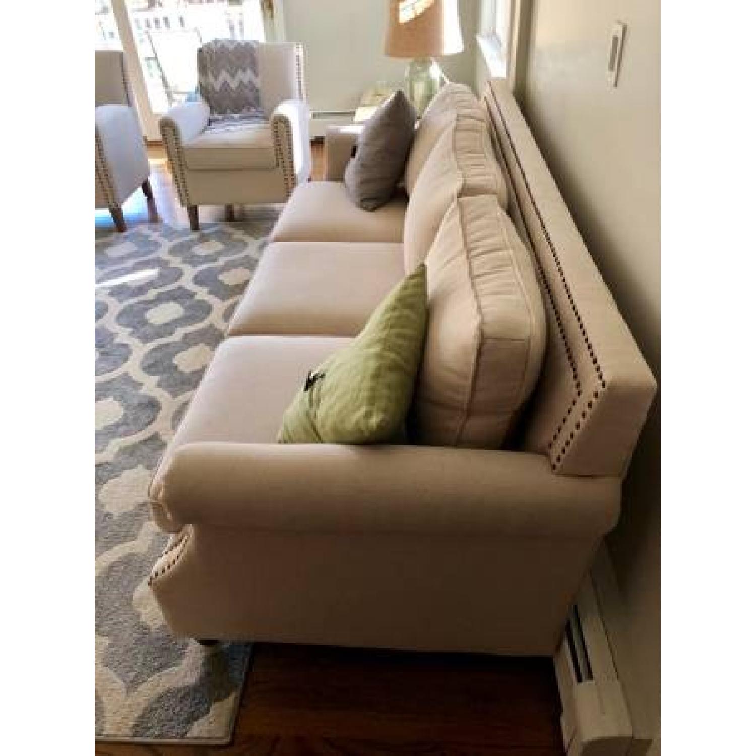 Baxton Studio McKenna Linen Modern Sofa - image-3