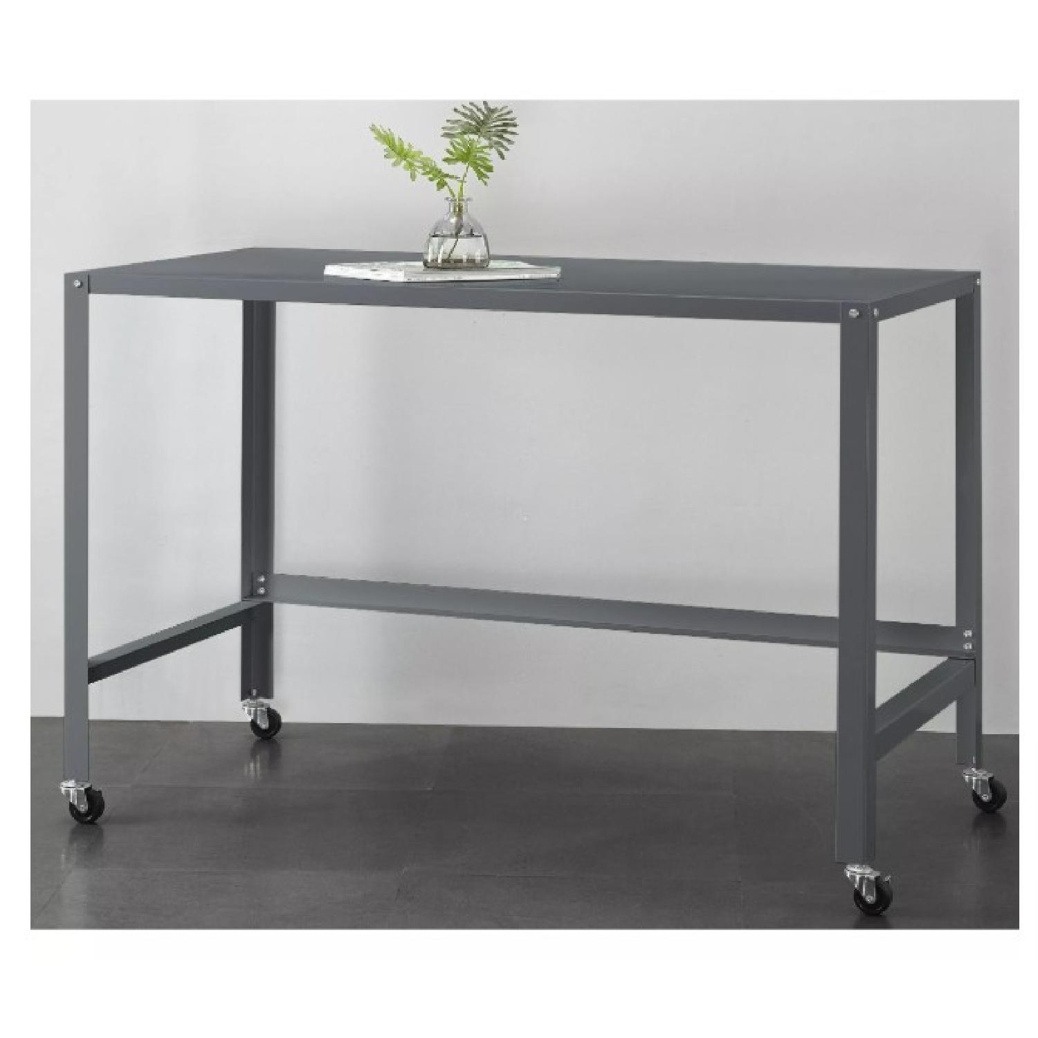 CB2 GoCart Metal Rolling Desks AptDeco