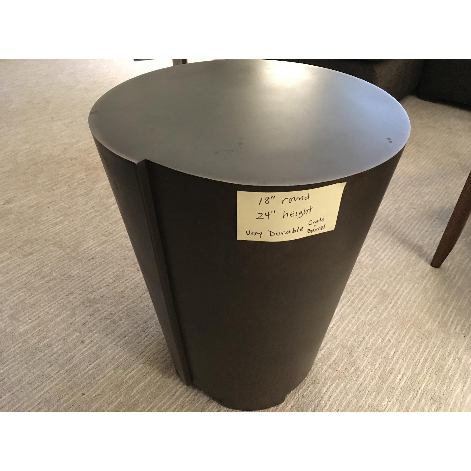 Crate & Barrel Drum Side Table - image-1