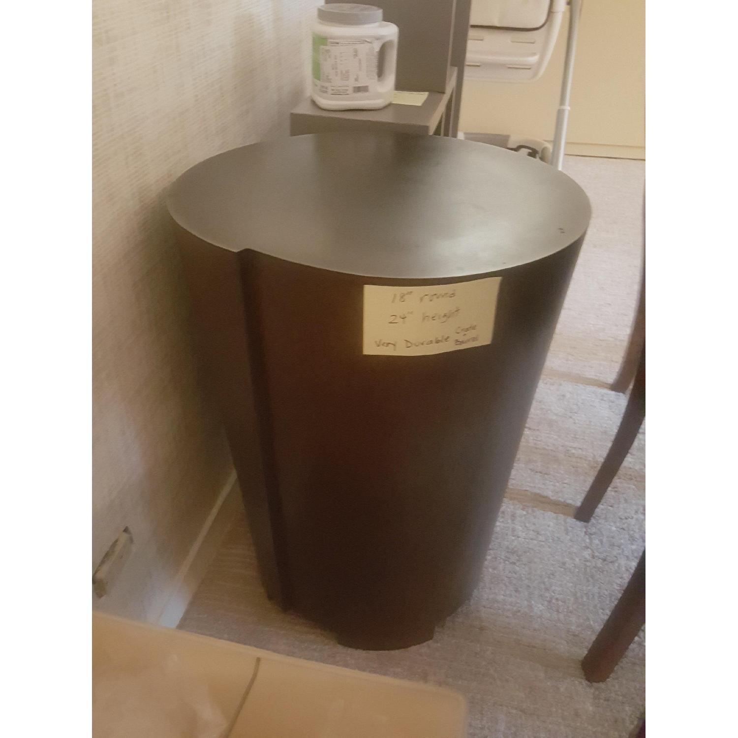 Crate & Barrel Drum Side Table - image-2