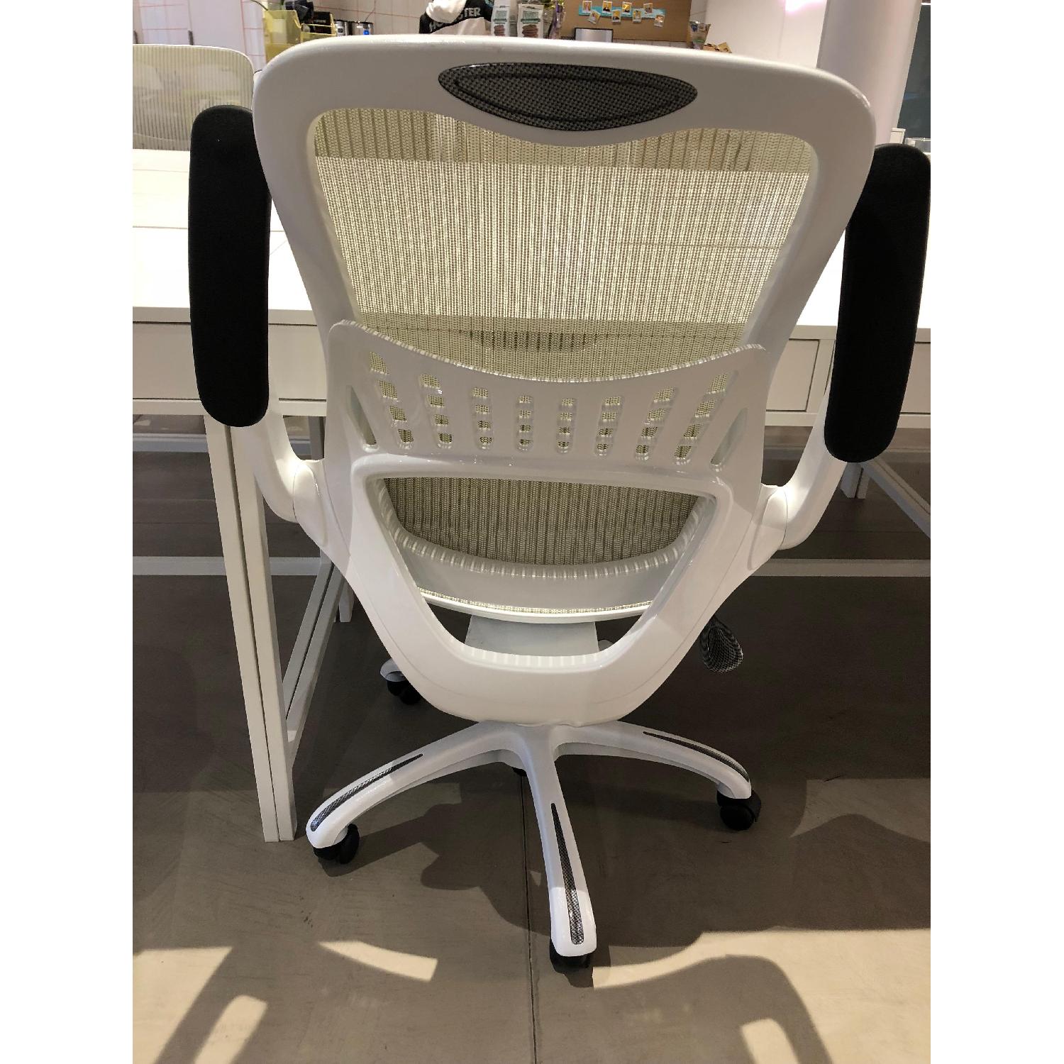 White Mesh Manager Office Chairs AptDeco