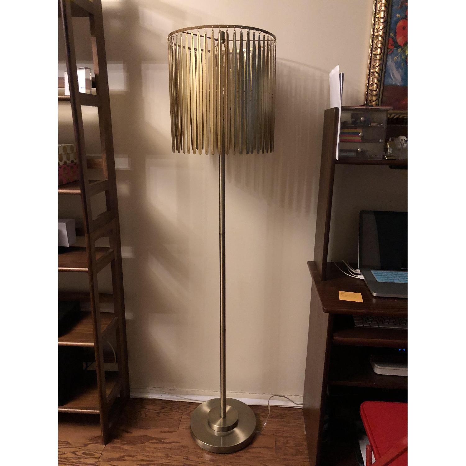Pier 1 Golden Feather Floor Lamp - image-2
