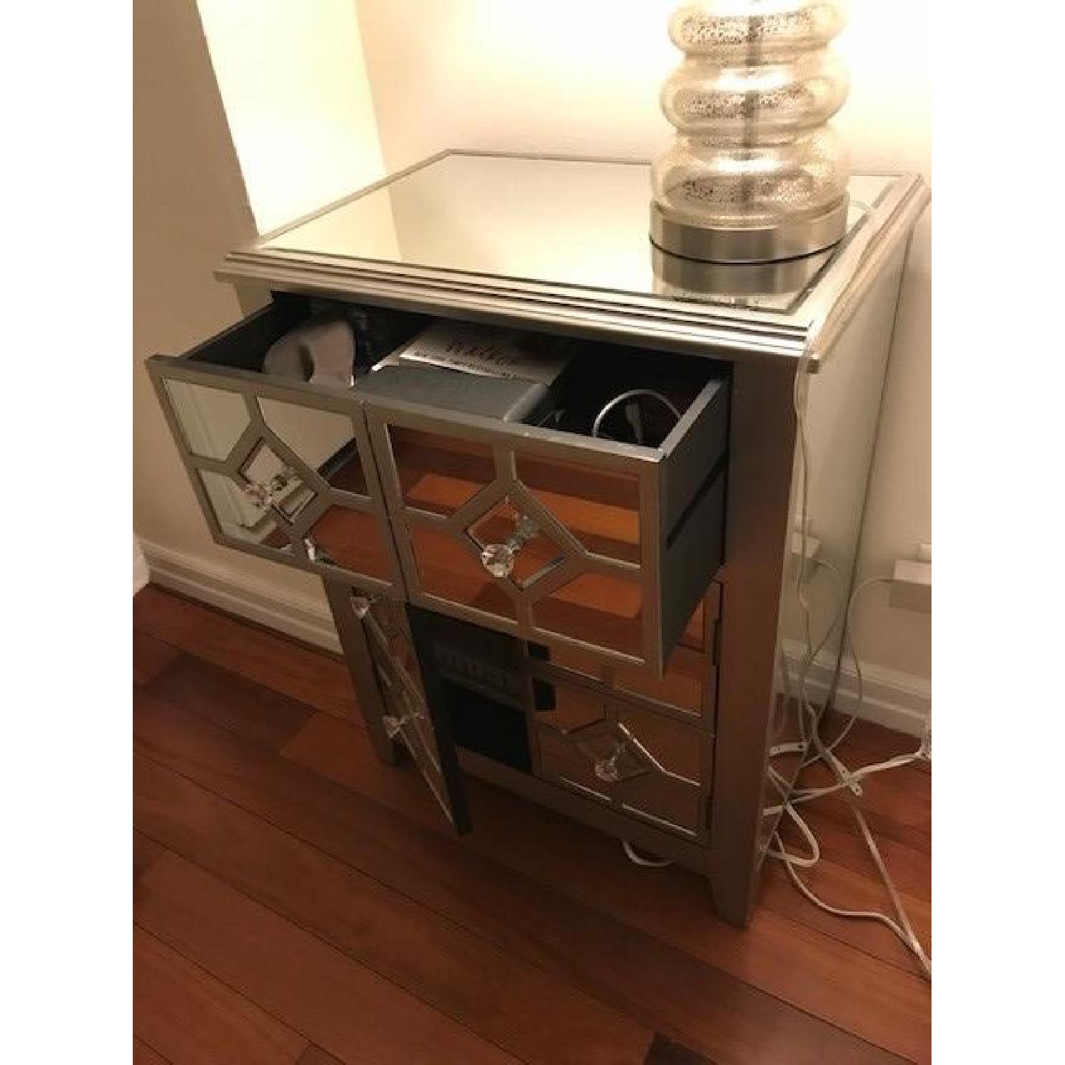 Home Goods Mirrored Nightstand - image-7