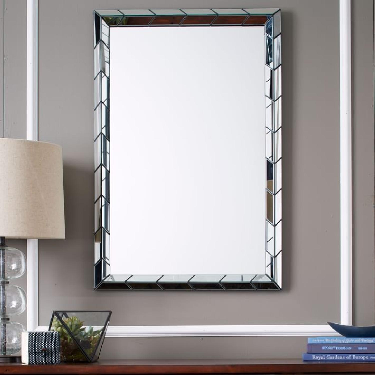 West Elm Chevron Tile Wall Mirror - image-1