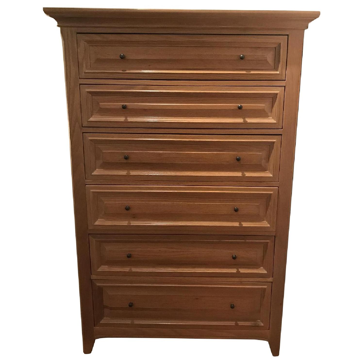 Thomasville 6 Drawer White Oak Chest AptDeco