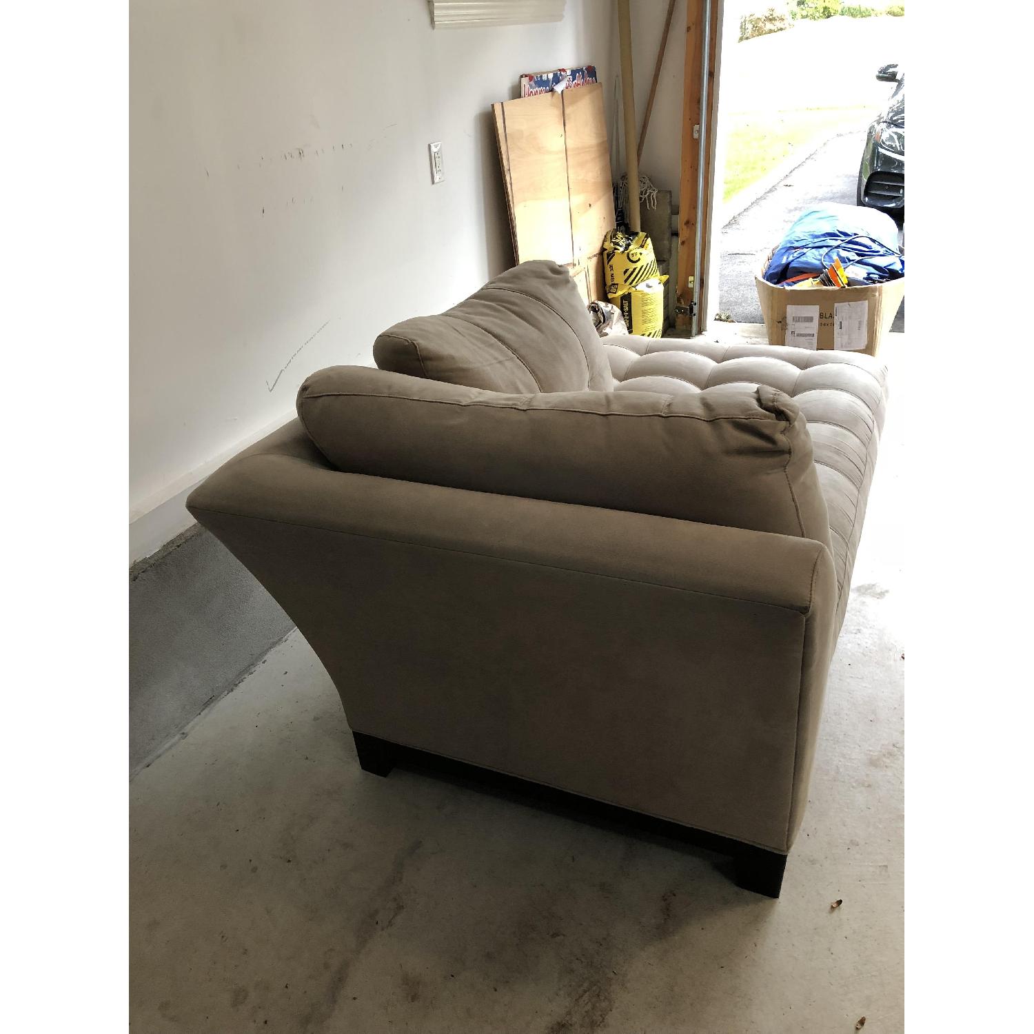 Raymour & Flanigan Microfiber Chaise Lounge - image-3