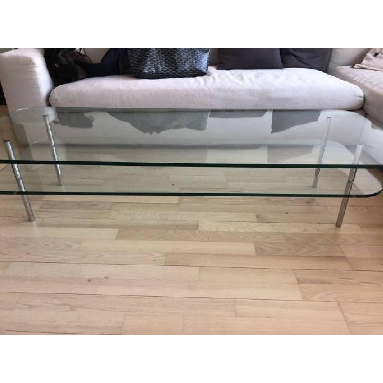 Design Within Reach 2-Tier Glass Coffee Table - image-1