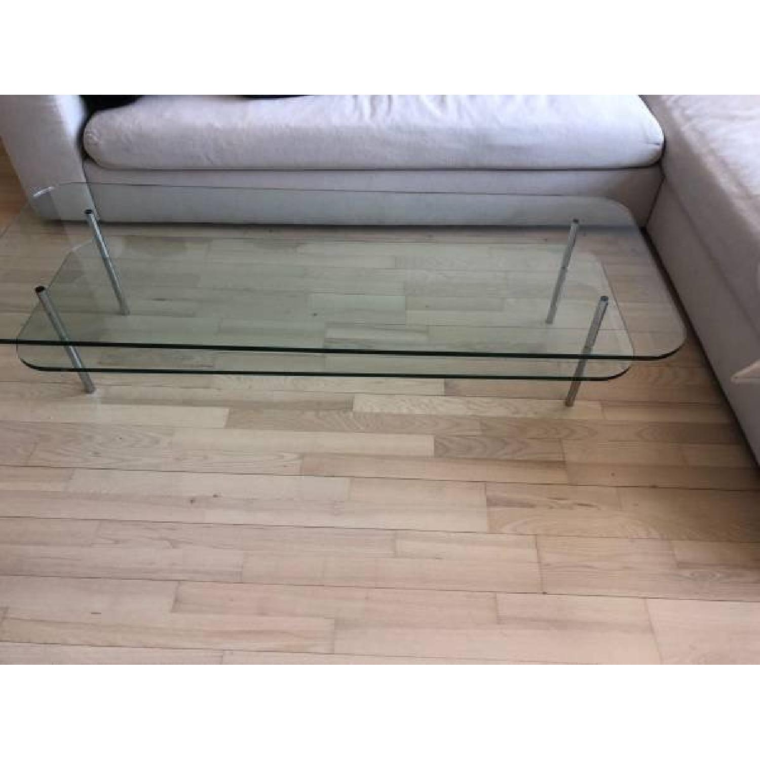 Design Within Reach 2-Tier Glass Coffee Table - image-2