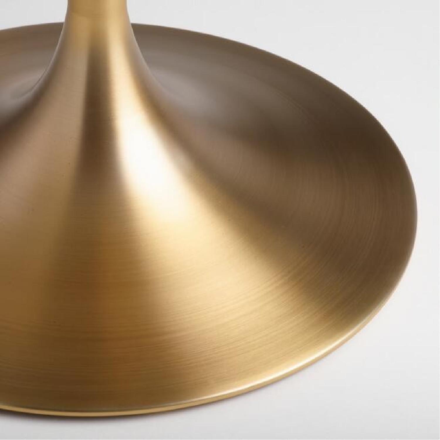 World Market Gold & Marble Leilani Tulip Dining Table - image-4