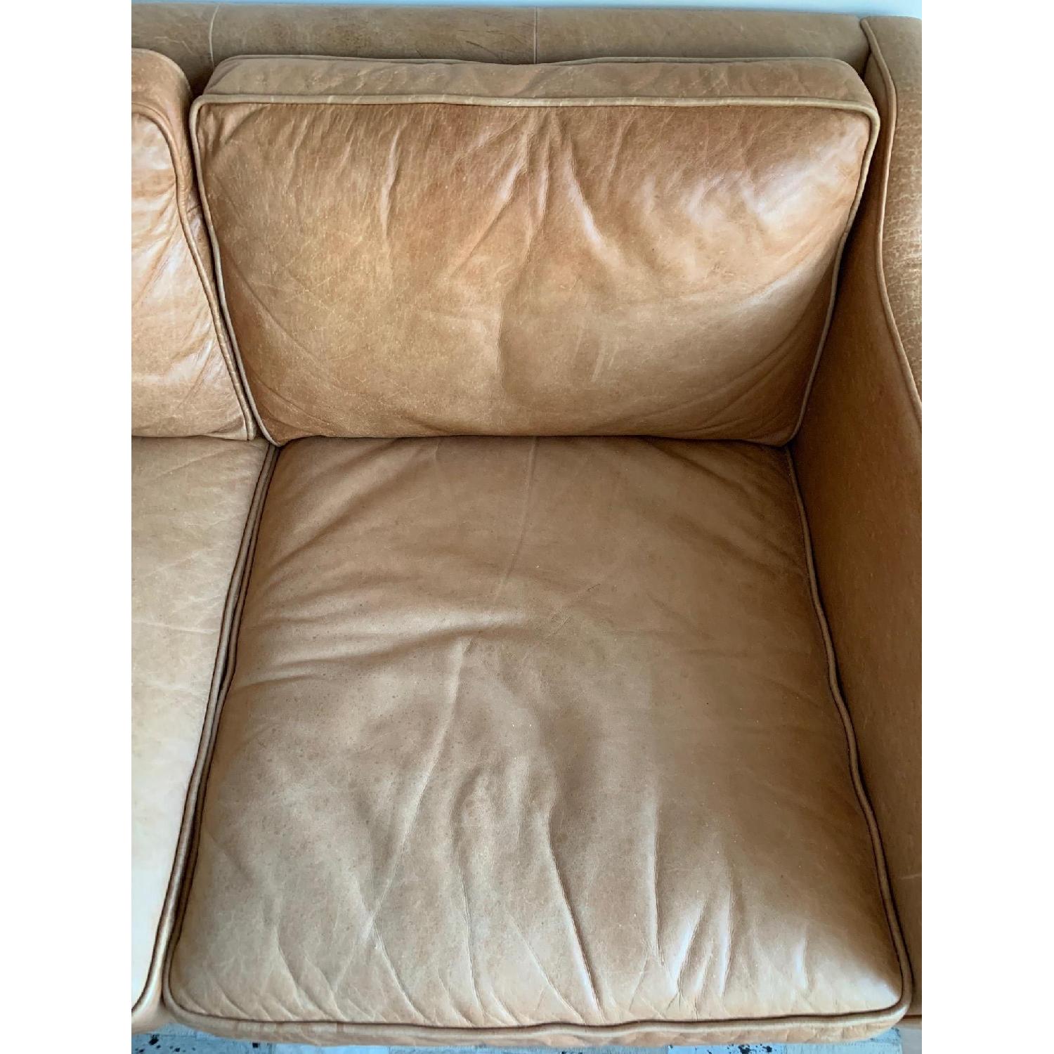 West Elm Hamilton 2-Piece Leather Chaise Sectional Sofa - image-5