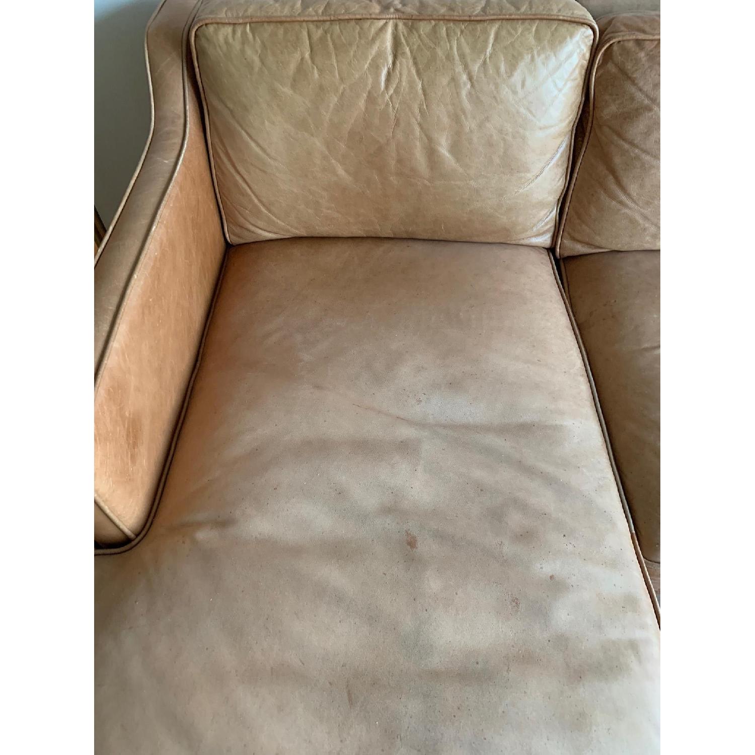 West Elm Hamilton 2-Piece Leather Chaise Sectional Sofa - image-7