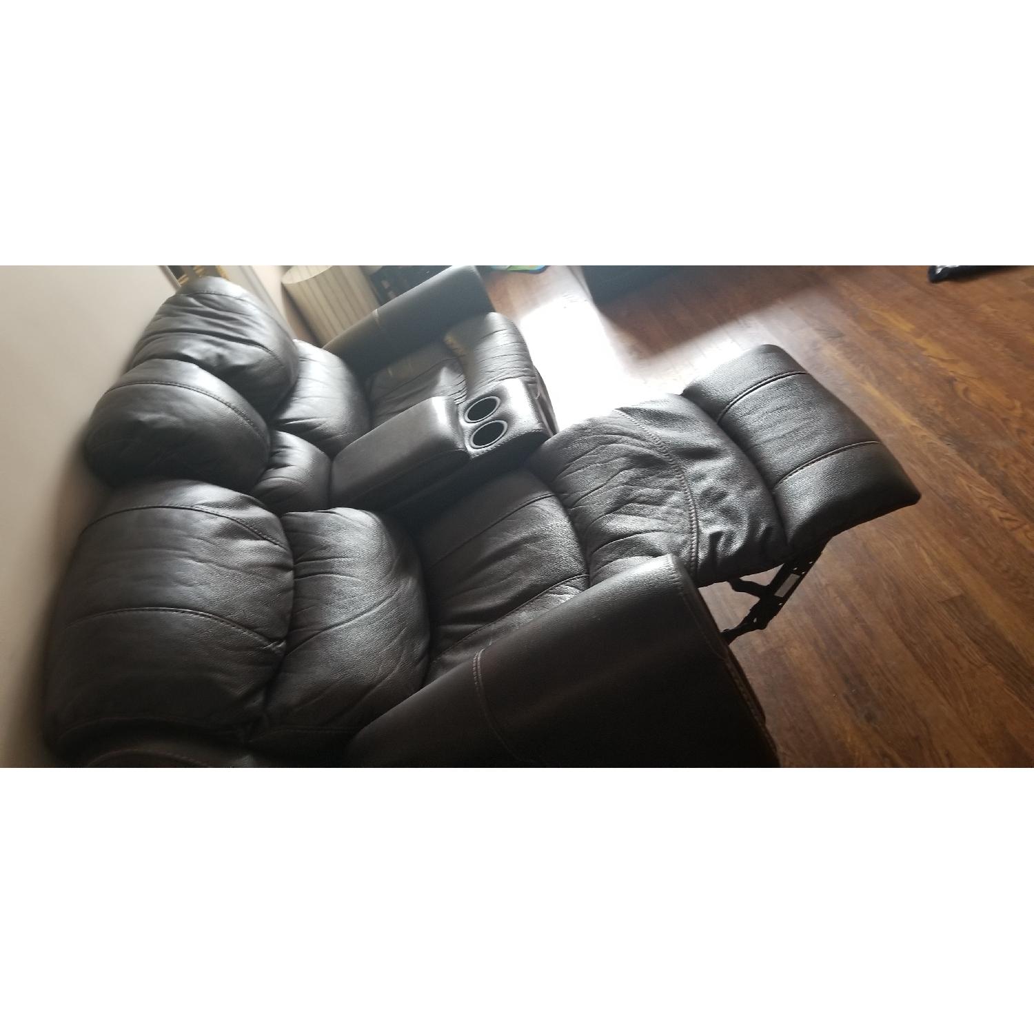Bob's Dual Reclining Loveseat w/ USB Charging Station - image-1