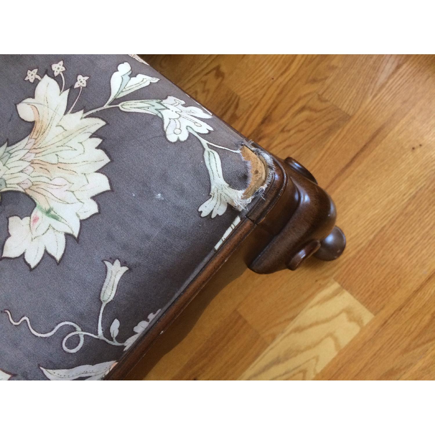 Classic Sofa Floral Fabric Loveseat & Ottoman - image-4