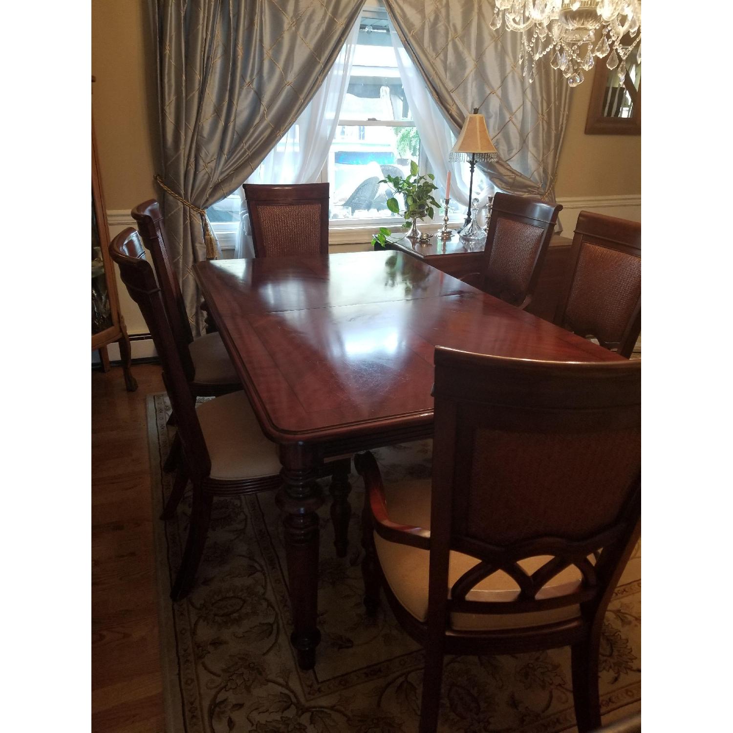 Thomasville Solid Wood Dining Table w/ 6 Chairs - image-3