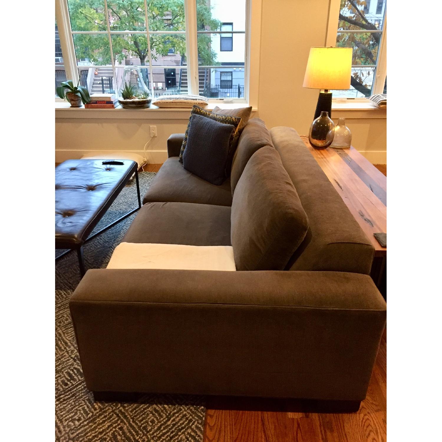 Room & Board Grey Microfiber Sofa - image-5