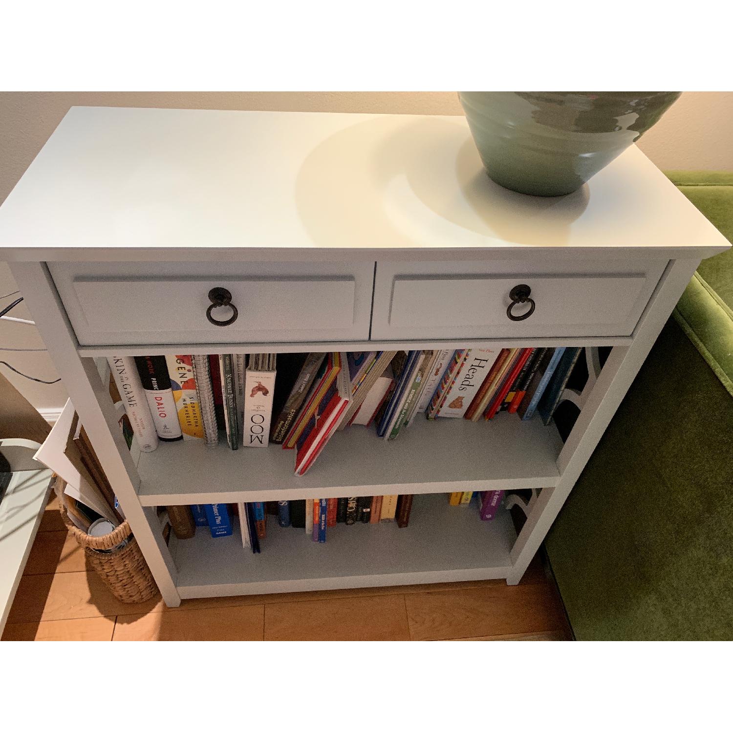 Serena & Lily Hayworth Trellis Light Blue Bookshelf - image-1