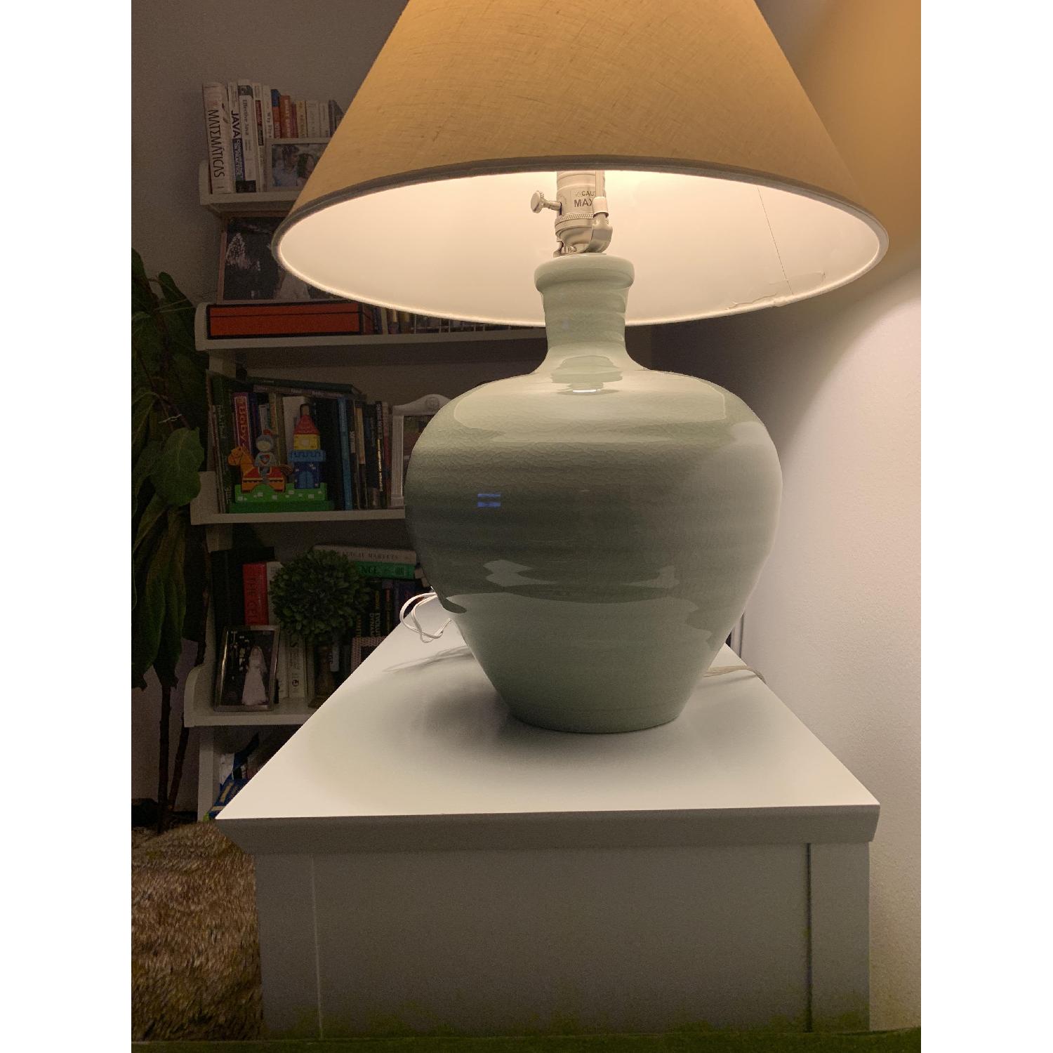 Serena & Lily Hayworth Trellis Light Blue Bookshelf - image-2