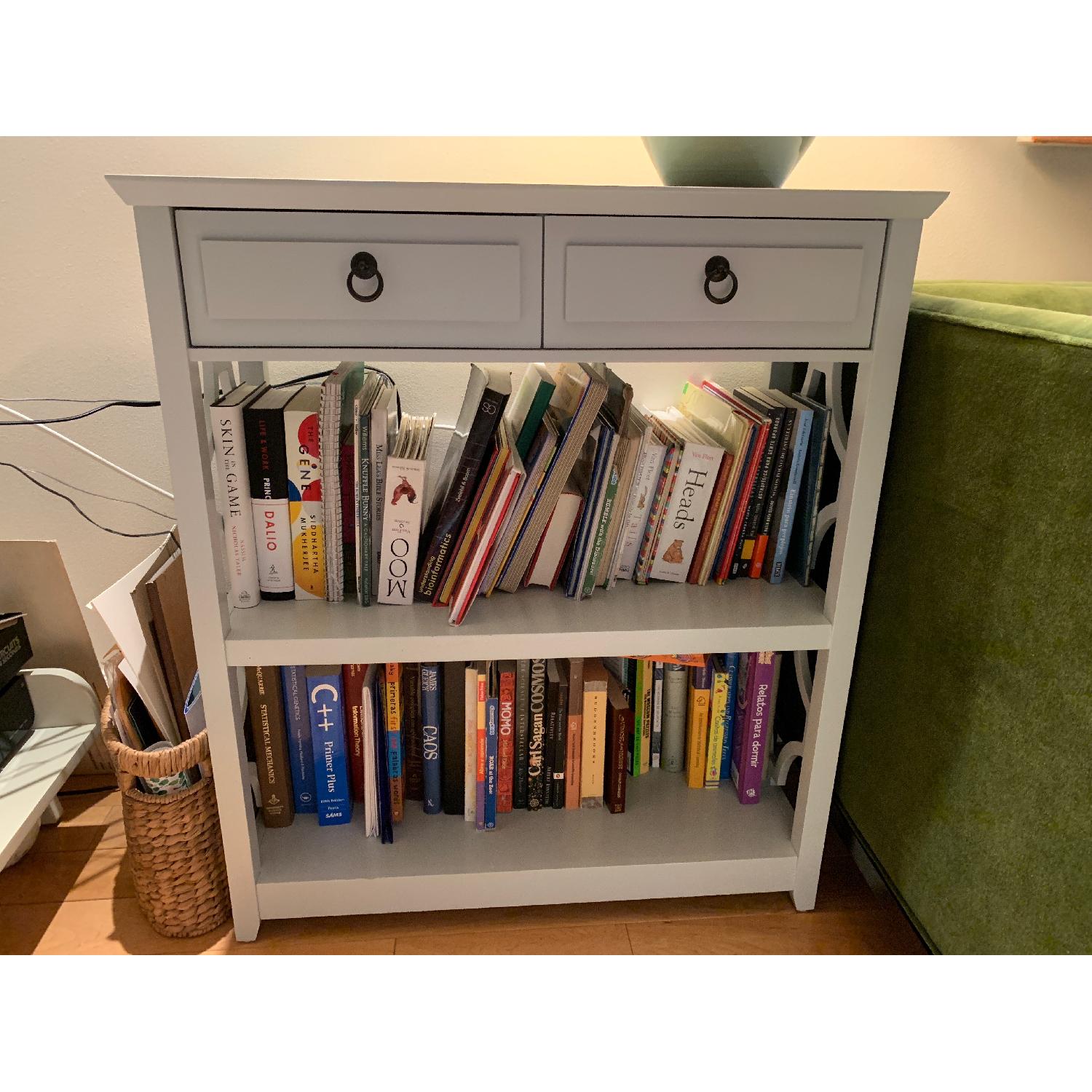 Serena & Lily Hayworth Trellis Light Blue Bookshelf - image-3