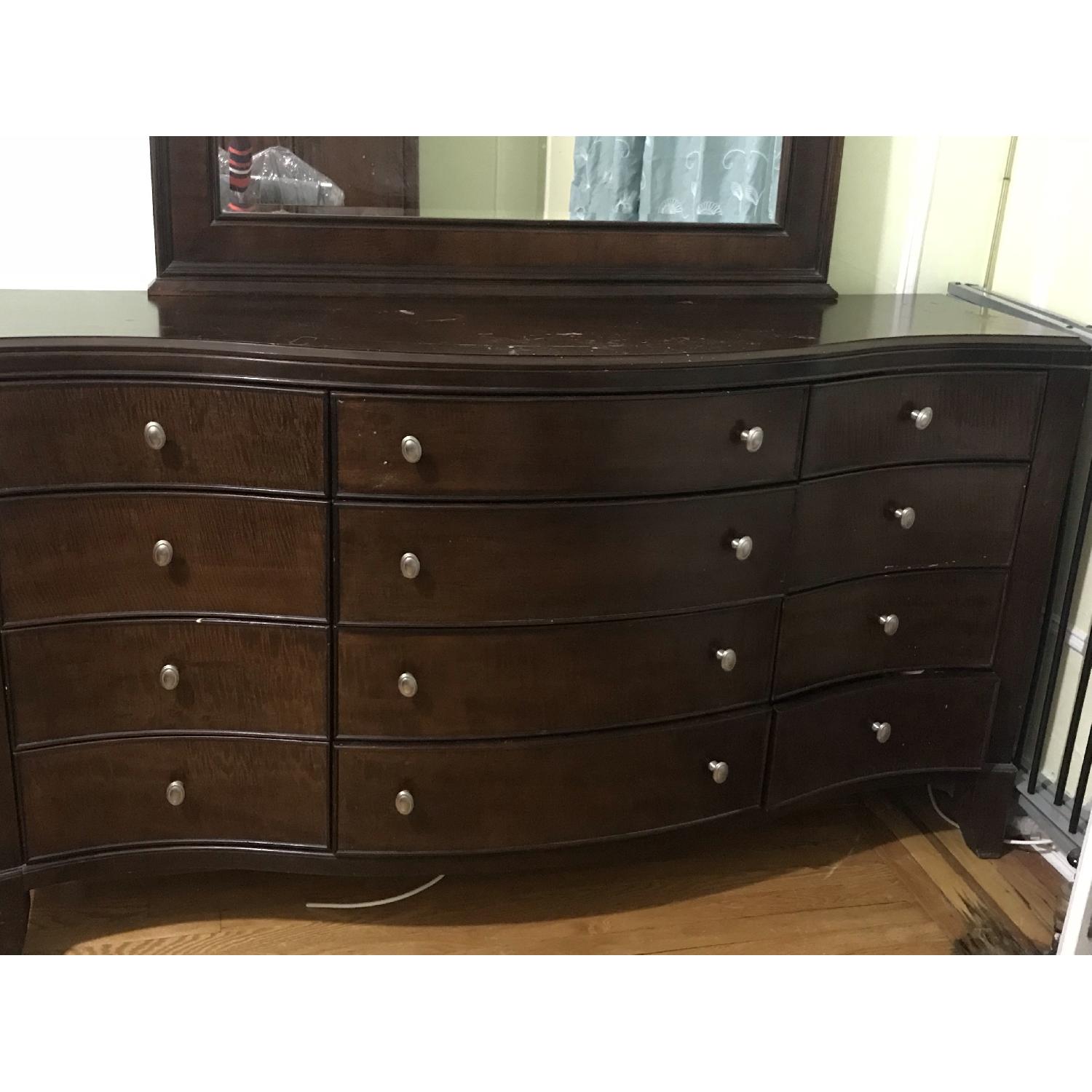 Macy's 12 Drawer Dresser w/ Mirror - image-3