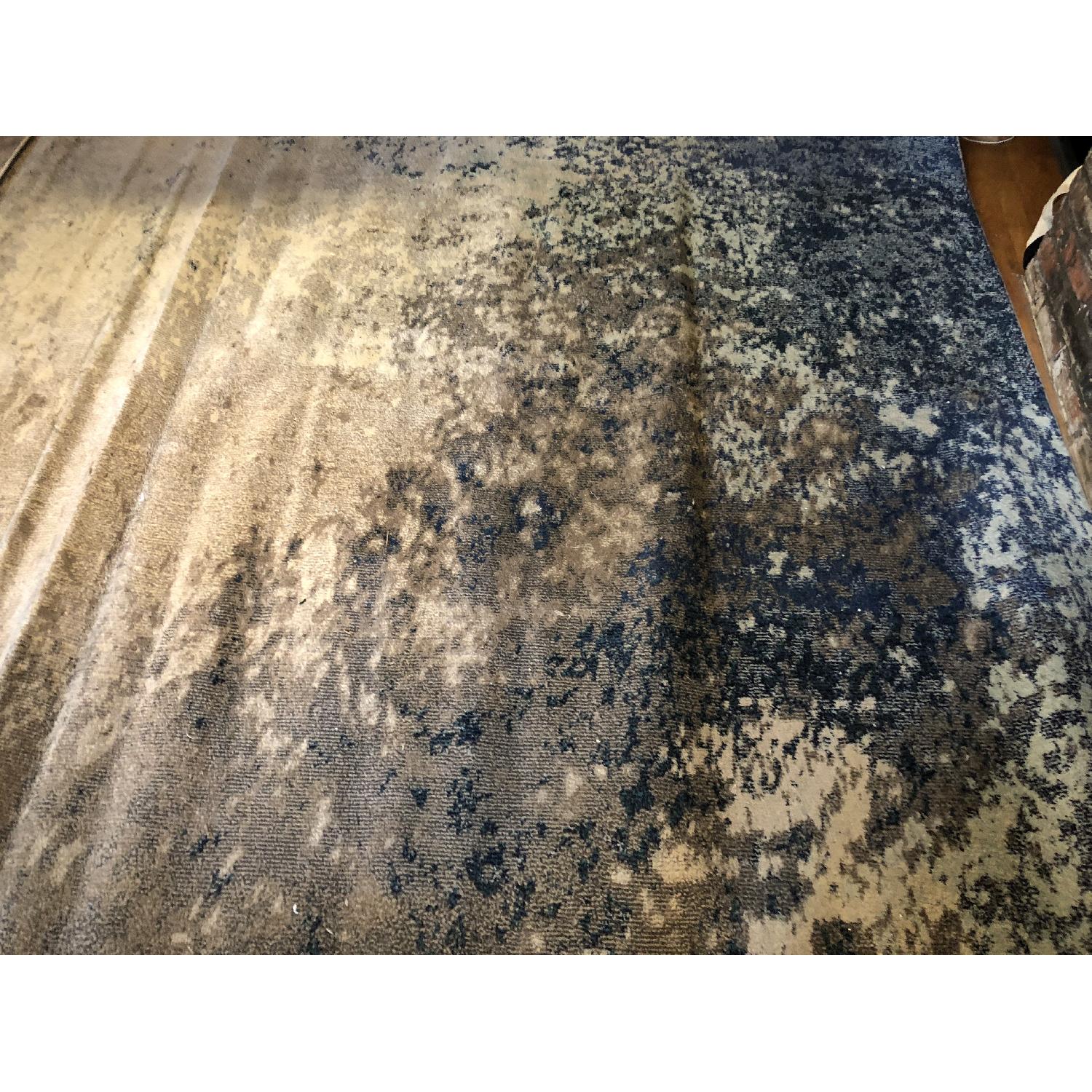 Modern Abstract Blue/Beige/Gray Area Rug - image-5