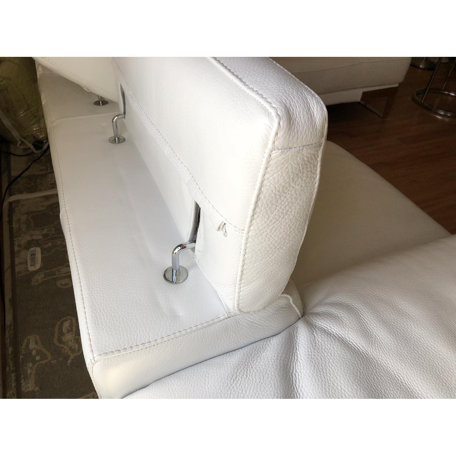 Nicoletti Domus White Leather Sectional Sofa - image-5