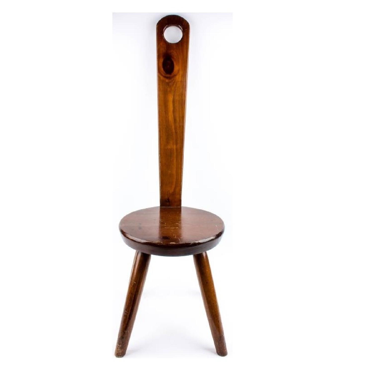 Vintage William Fetner Keyhole Chairs - AptDeco