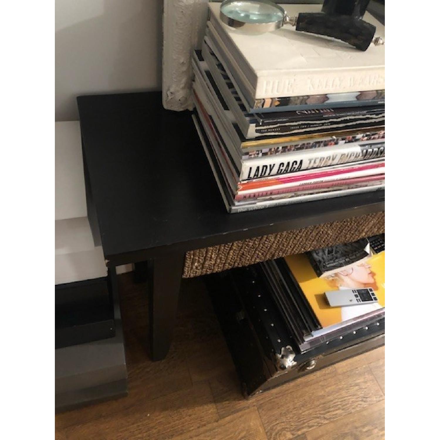 Black & Rattan Console - image-3