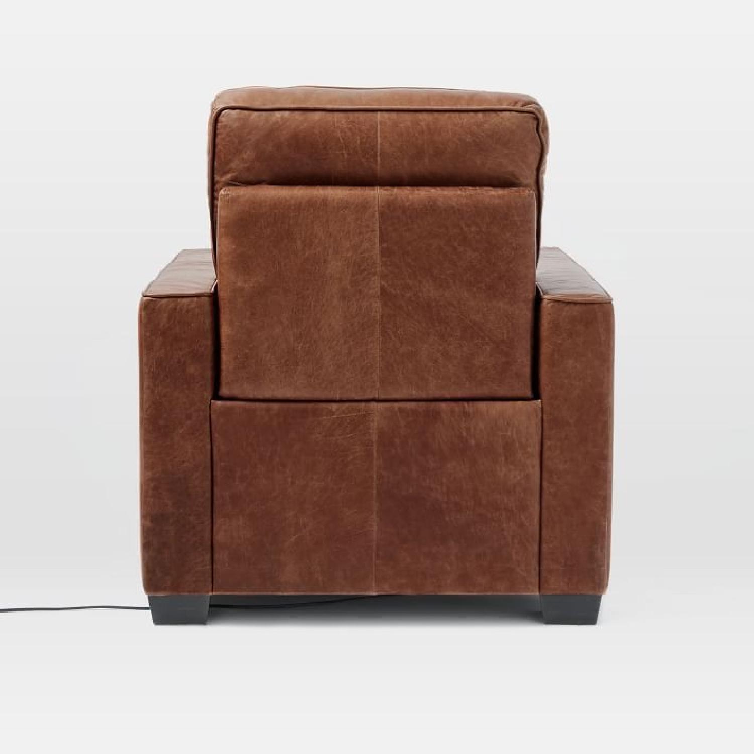 West Elm Henry Leather Power Recliner Chair - image-1
