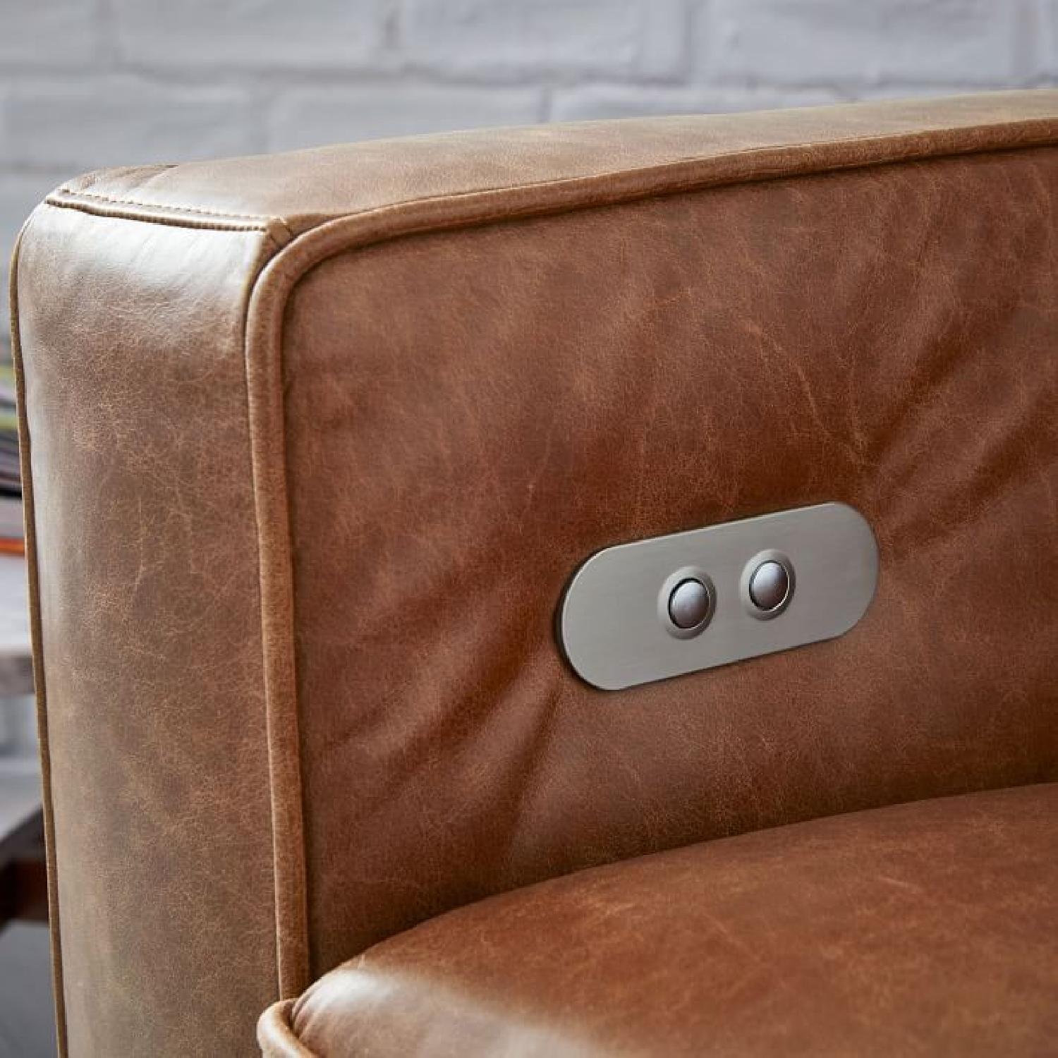West Elm Henry Leather Power Recliner Chair - image-3