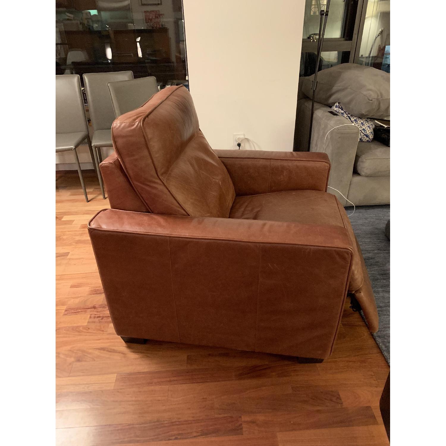 West Elm Henry Leather Power Recliner Chair - image-6