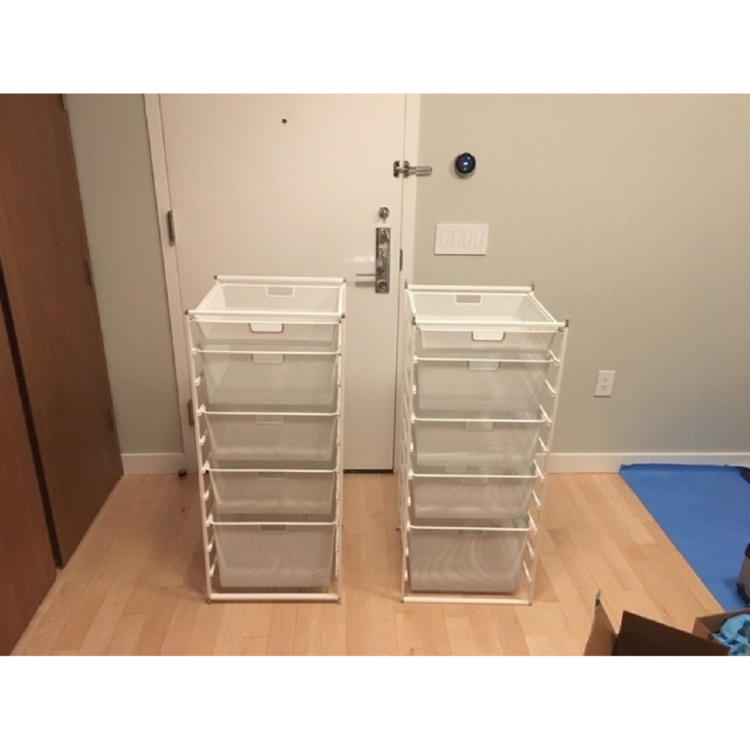 Elfa 5 Drawer Mesh Storage Units - image-1