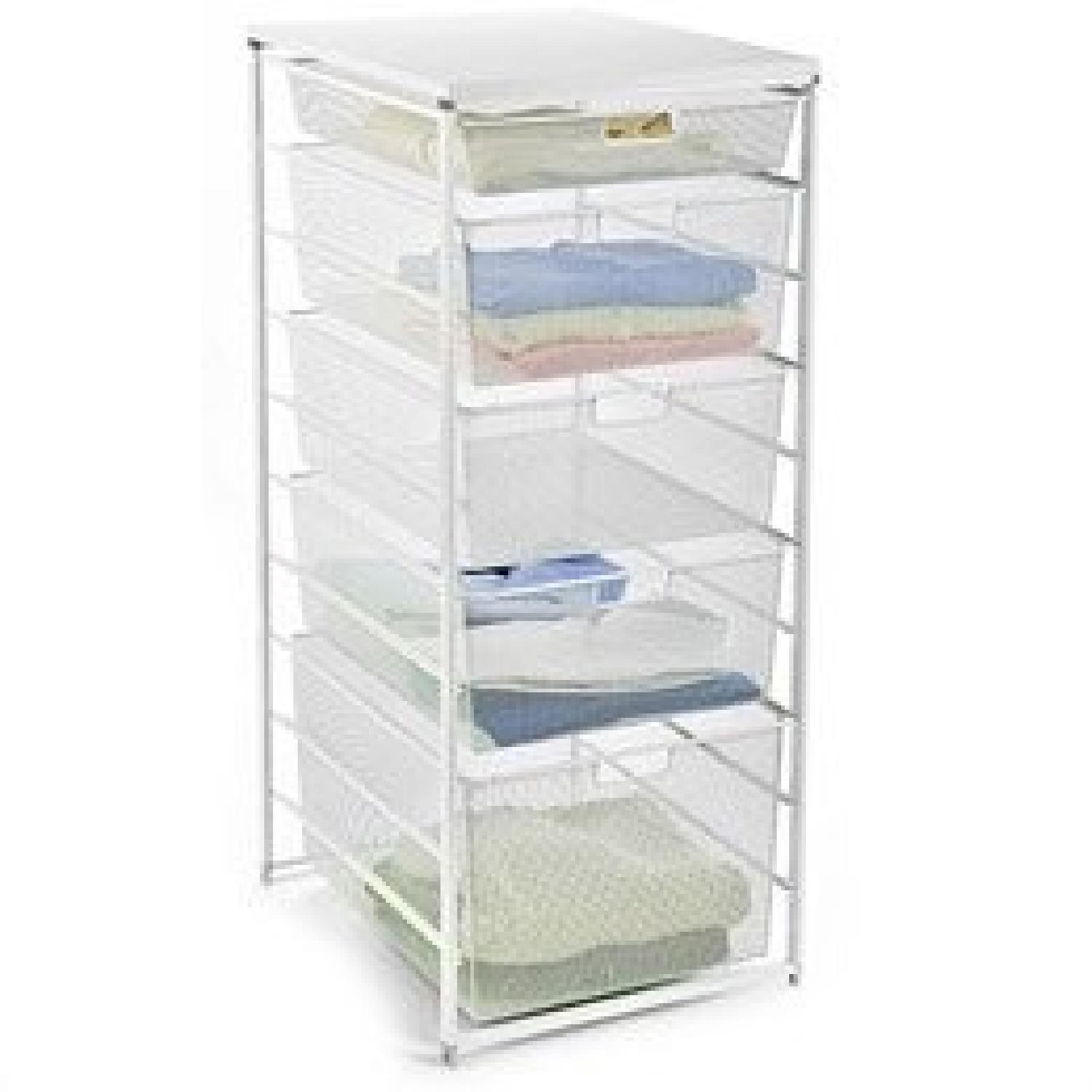 Elfa 5 Drawer Mesh Storage Units - image-0