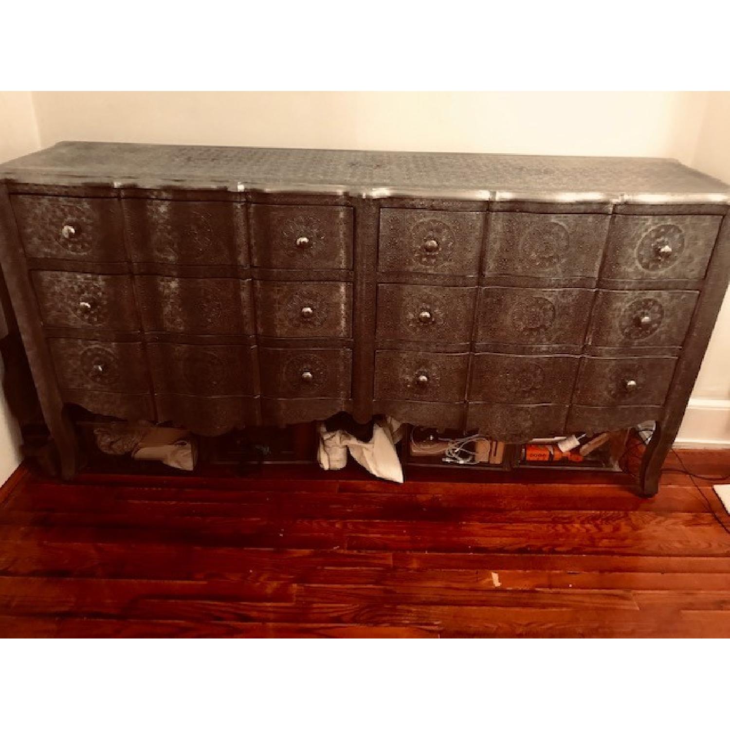 Anthropologie Hand-Embossed 6 Drawer Dresser - image-1