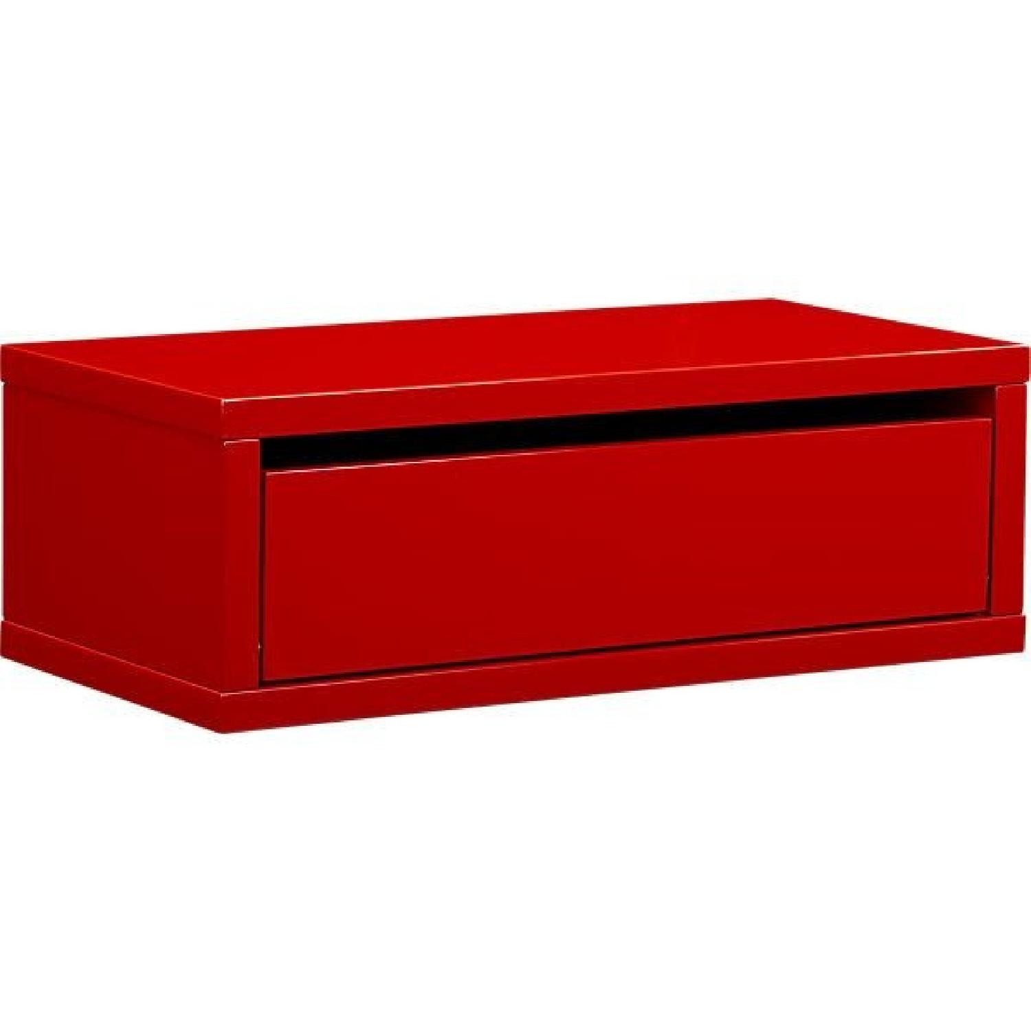 CB2 Slice Red Wall Mounted Storage Shelf - image-5