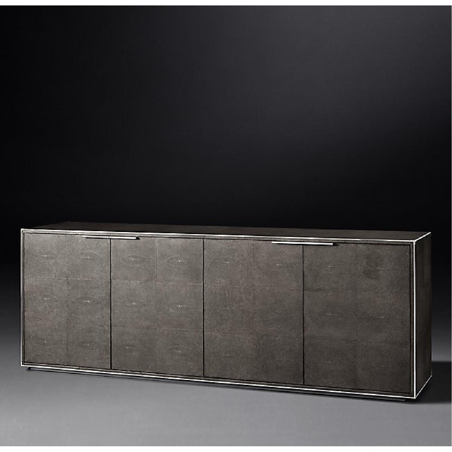Restoration Hardware Smythson Shagreen 4 Door Sideboard - image-2