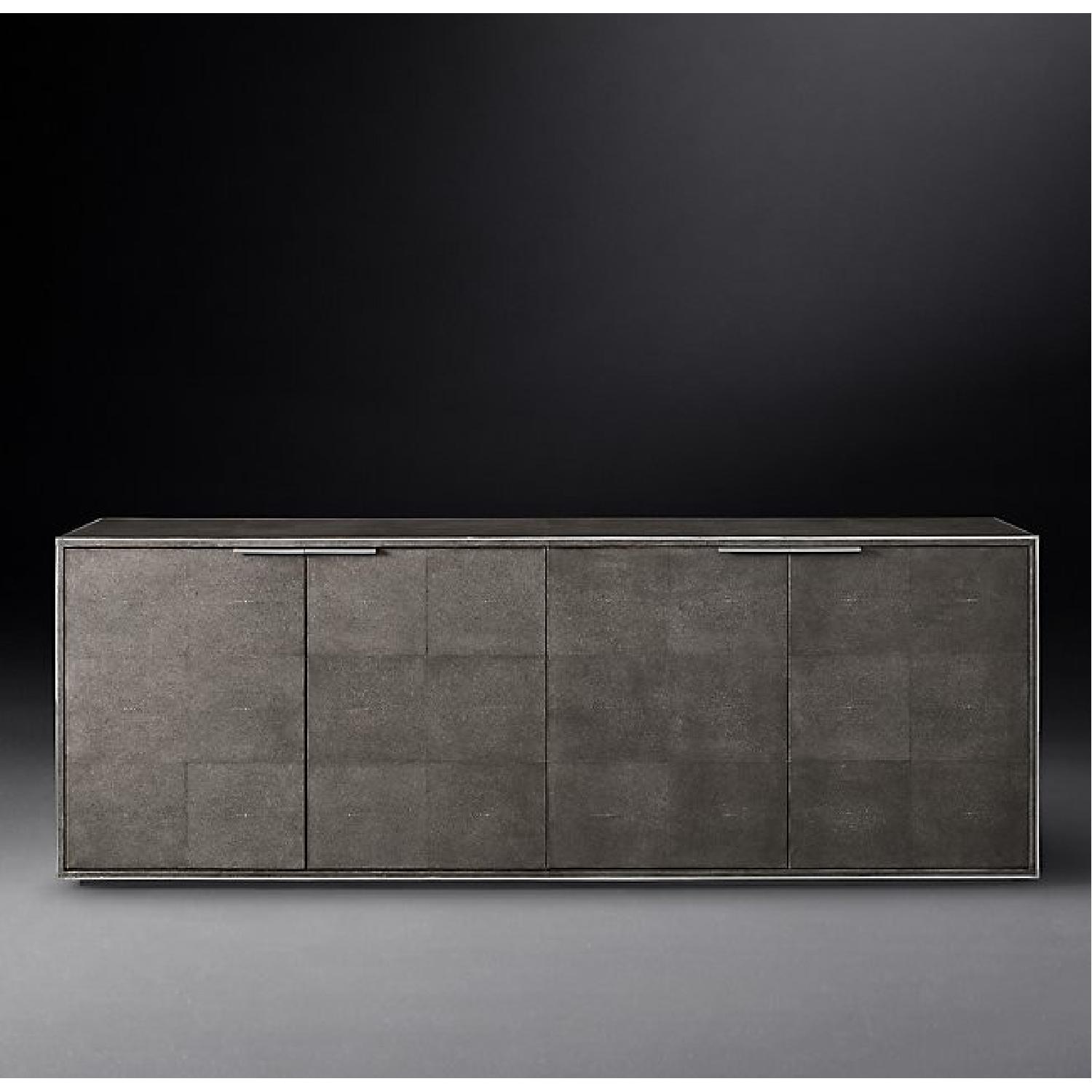 Restoration Hardware Smythson Shagreen 4 Door Sideboard - image-3