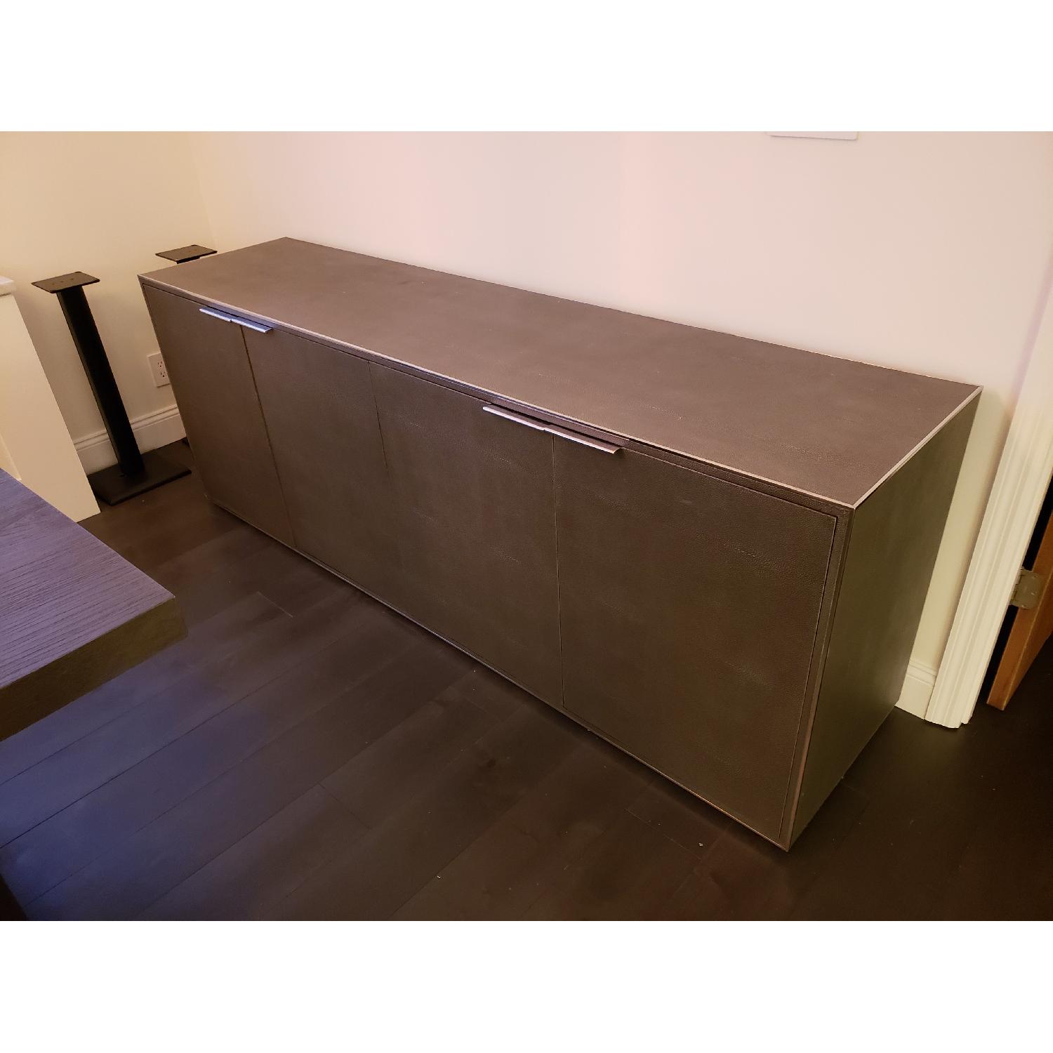 Restoration Hardware Smythson Shagreen 4 Door Sideboard - image-4