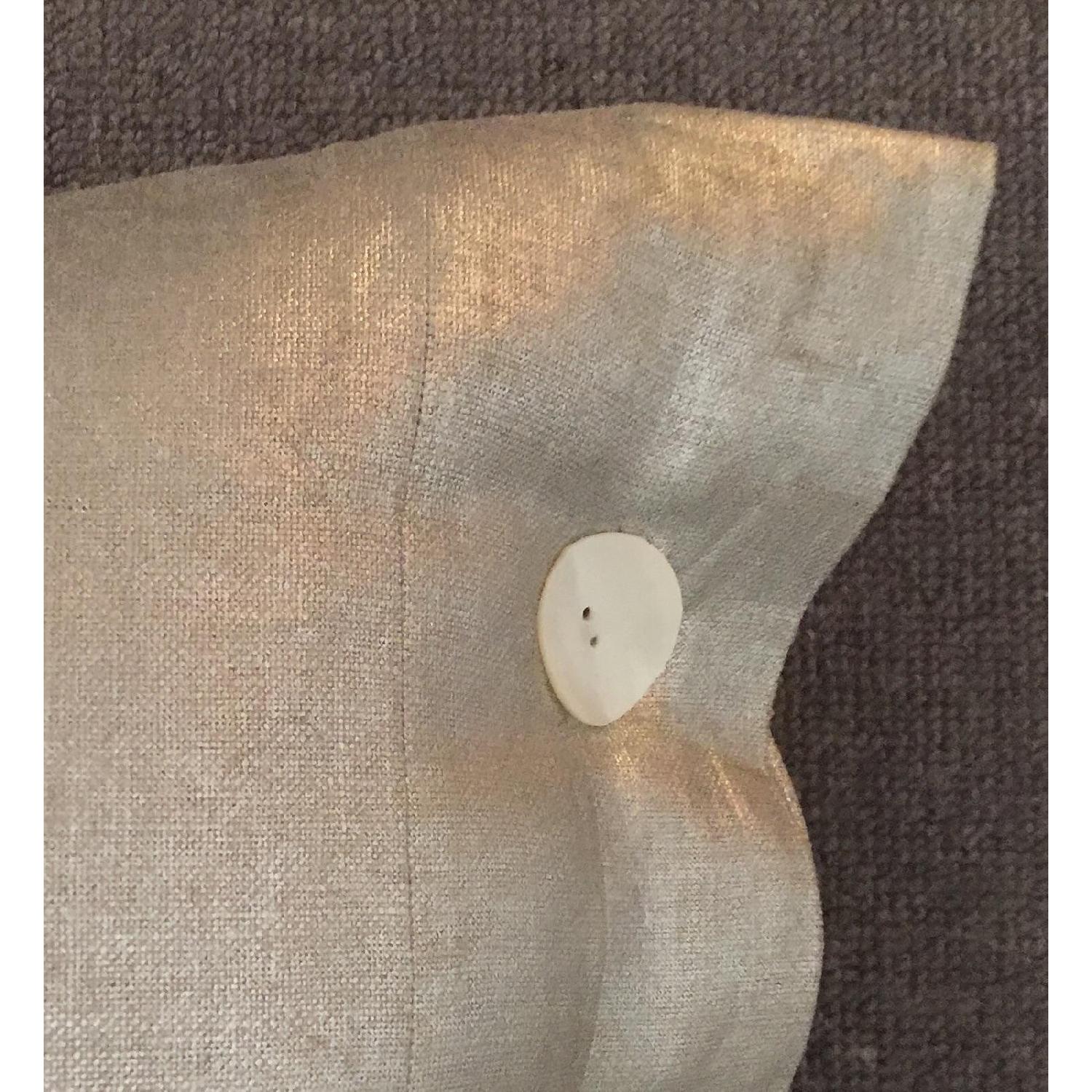 Modern Luxe Metallic Linen Pillow - image-3