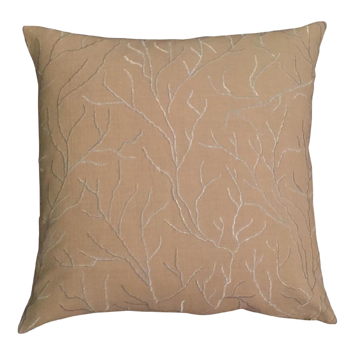 Linear Branch Embroidered Pillow - image-0