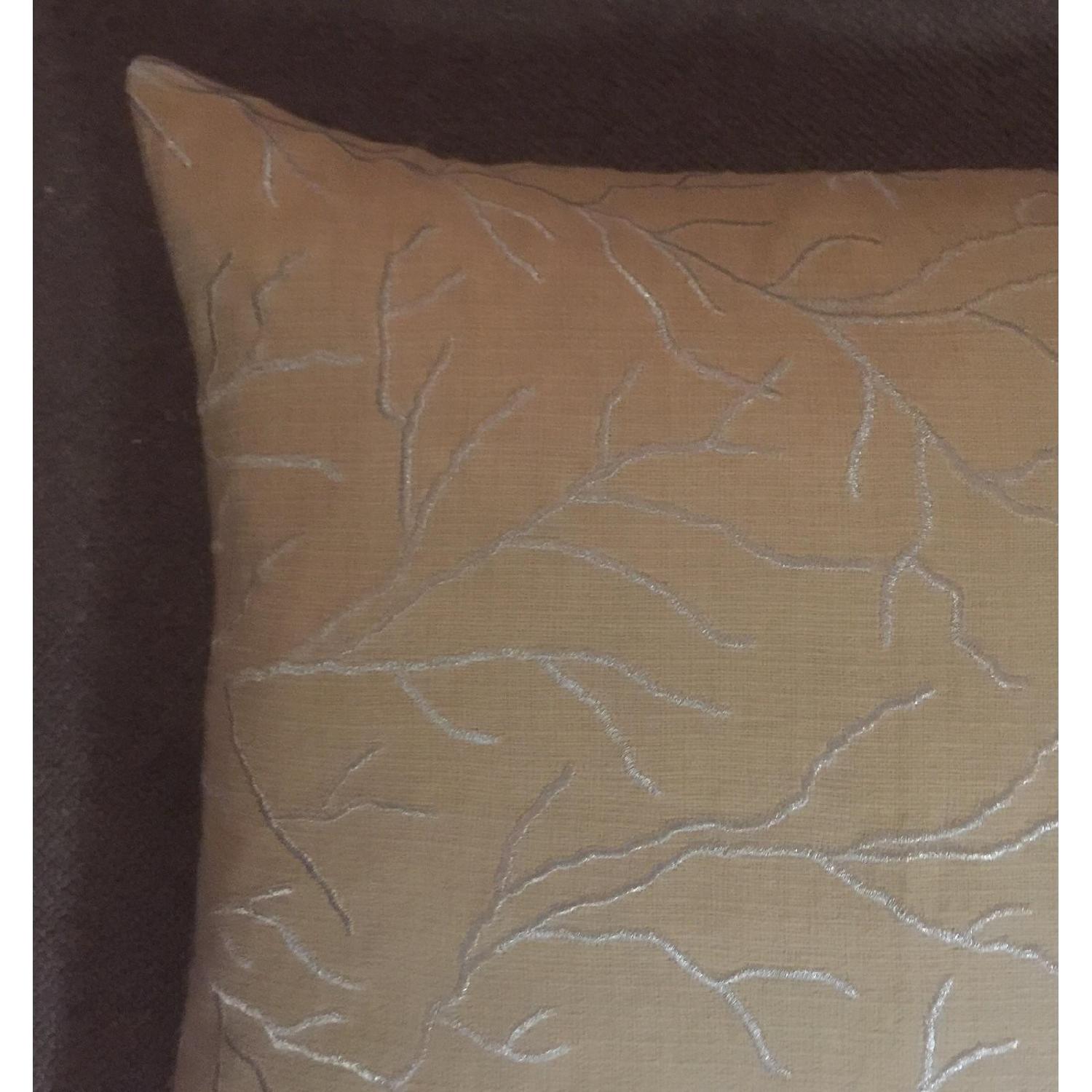 Linear Branch Embroidered Pillow - image-1