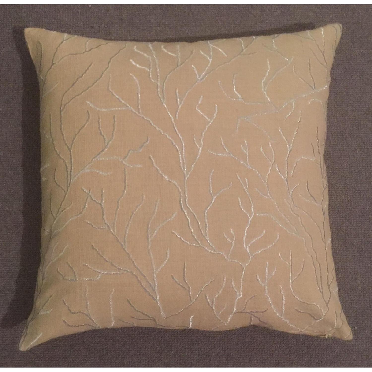 Linear Branch Embroidered Pillow - image-3